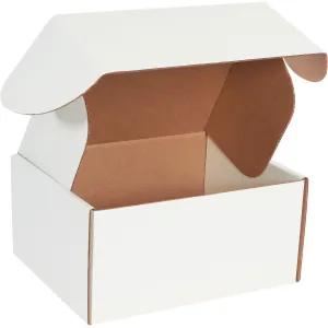 12 x 10 x 6" White Deluxe Literature Mailers