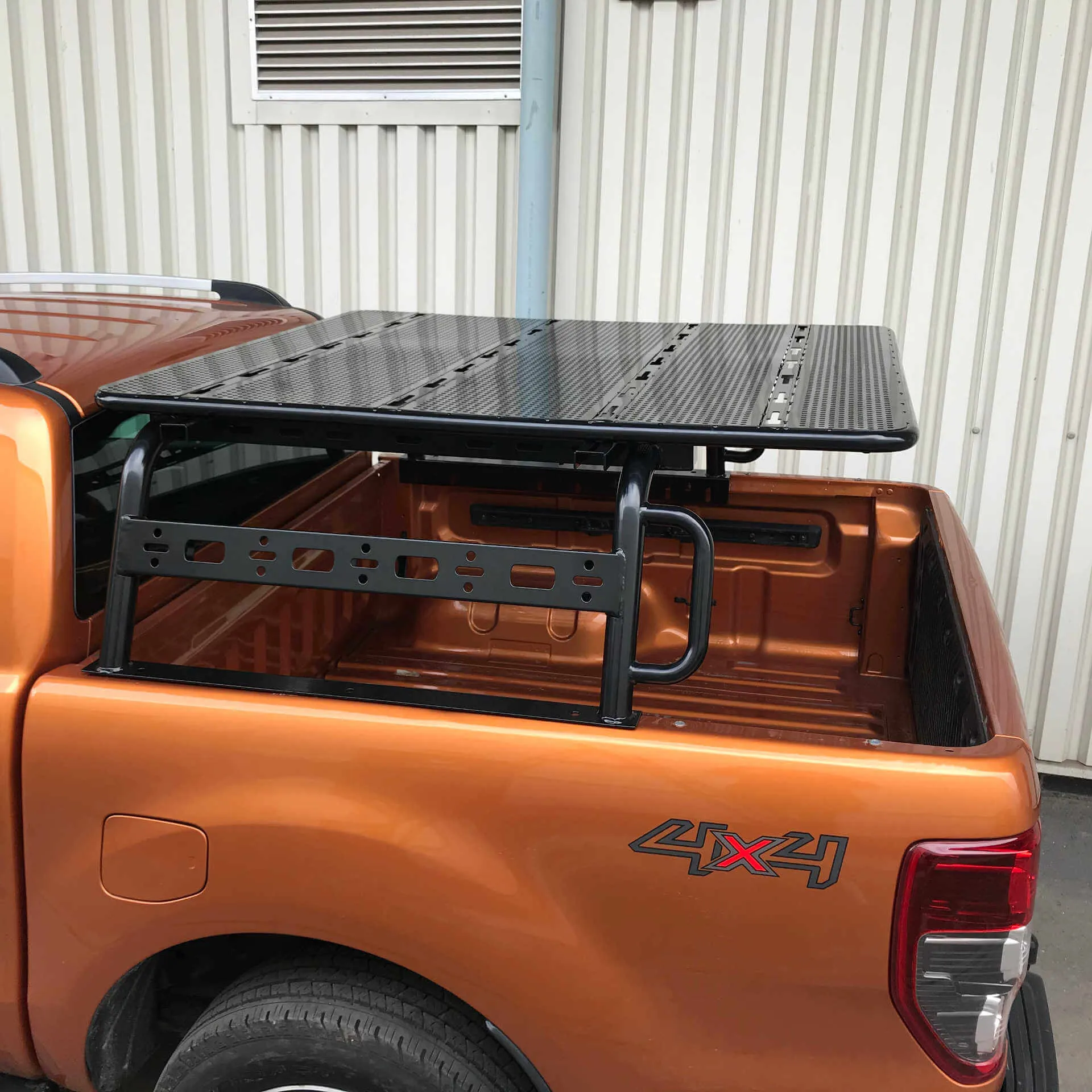 Adjustable Load Bed Cargo Frame with Flat Rack for Ford Ranger 2022 