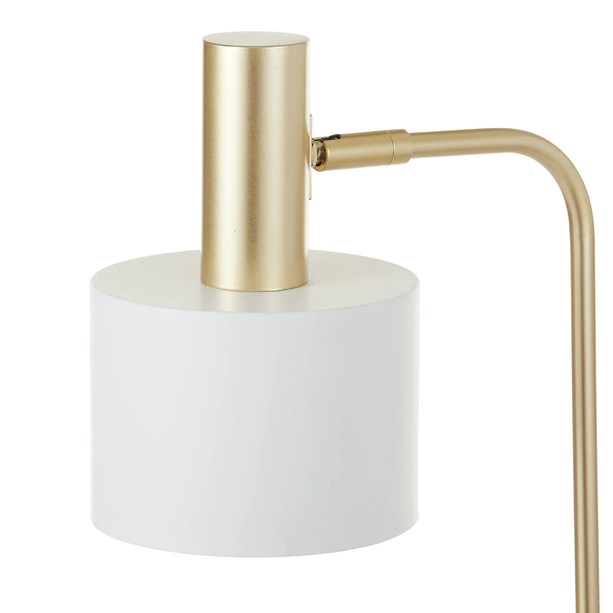 Amalfi Anakin Desk Lamp White & Gold 34x18x54.5cm