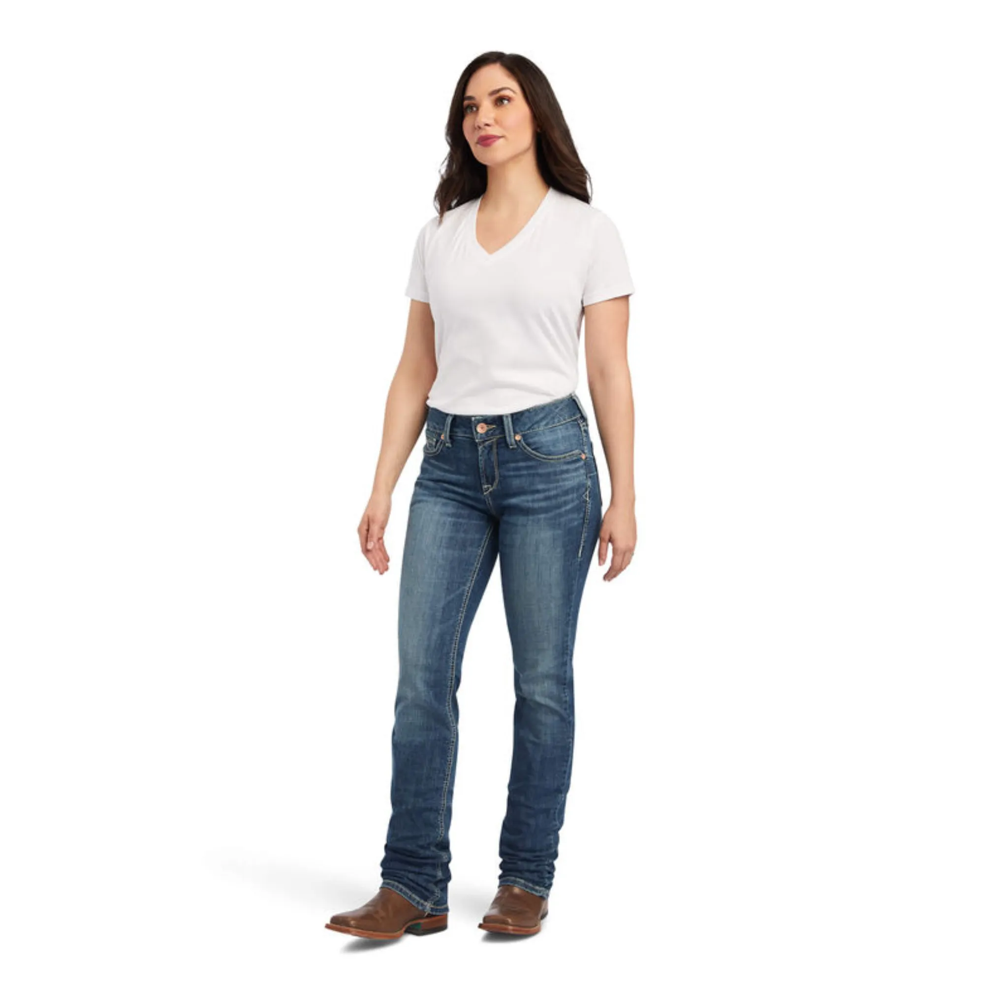 ARIAT WOMEN'S R.E.A.L. PERFECT RISE DAPHNE STRAIGHT JEAN - 10041115