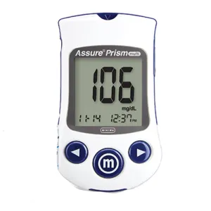 Assure Prism Multi Blood Glucose Meter, 5 Second Results Stores Up to 500 Results