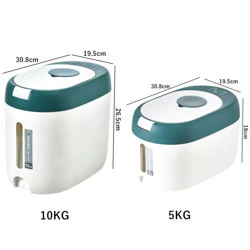 Automatic Food Storage Bin - Moisture-Proof Grain and Flour Container