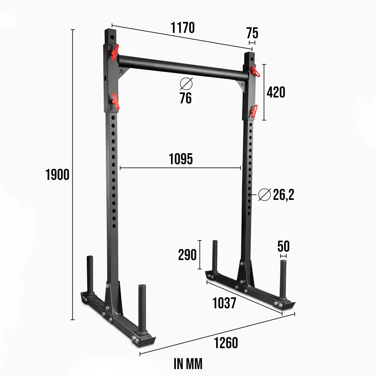 B-WARE Adjustable Yoke/Training Station 2.0 - 60 X 60MM Frame