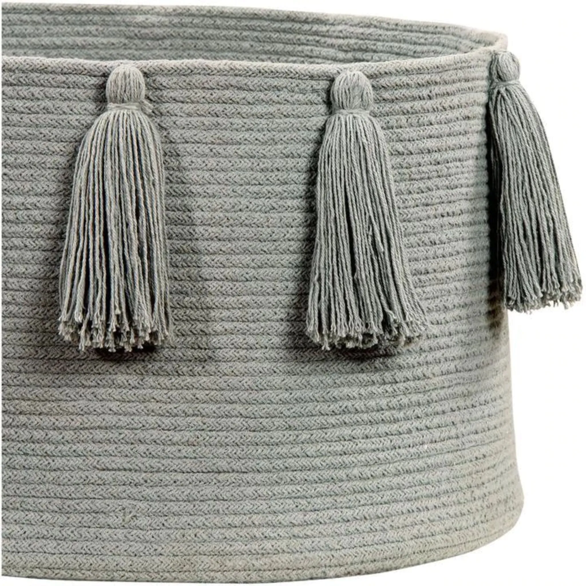 Basket Tassels | Light Grey