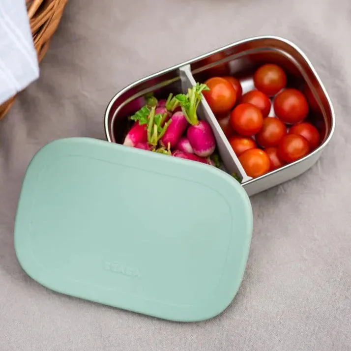 Beaba Stainless Steel Bento Lunch Box - Sage Green