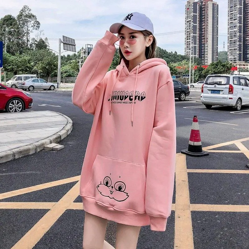 Bunny Rabbit Ears Unisex Hoodie Couples Women's Hoodie Top Casual Sweatshirts Fashion Funny Cute Cool Rock Goth Punk