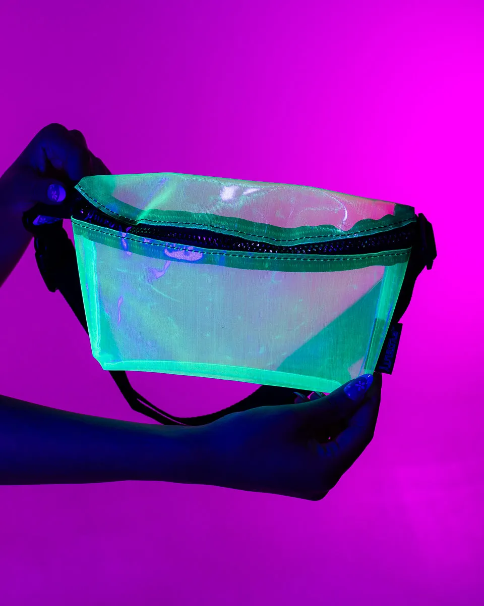 Clear Bubble Lime UltraSlim Fanny Pack