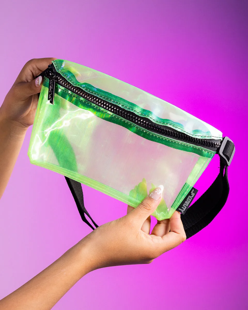 Clear Bubble Lime UltraSlim Fanny Pack