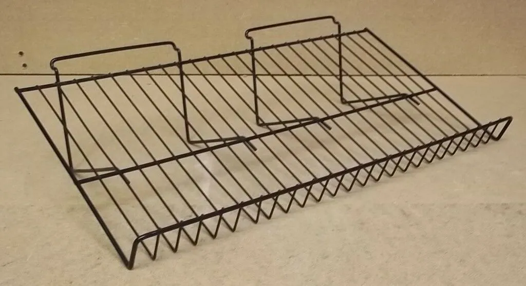 Commercial Wire Countertop Racks 24in x 12in x 6in Lot of 2 Steel Black -- Used