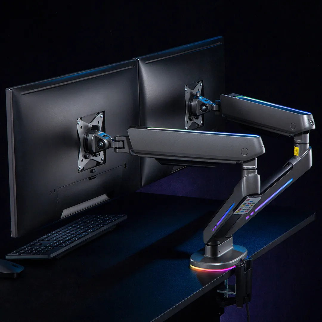 Desky Dual LED Monitor Arm