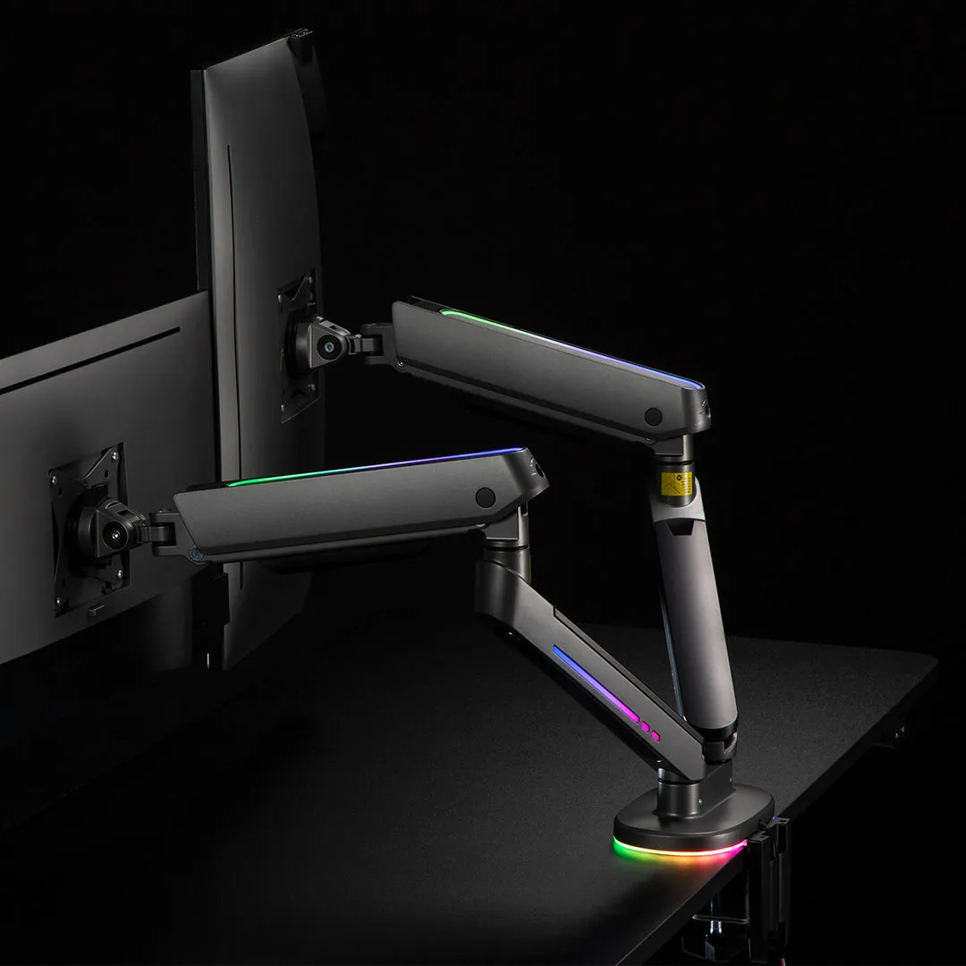 Desky Dual LED Monitor Arm