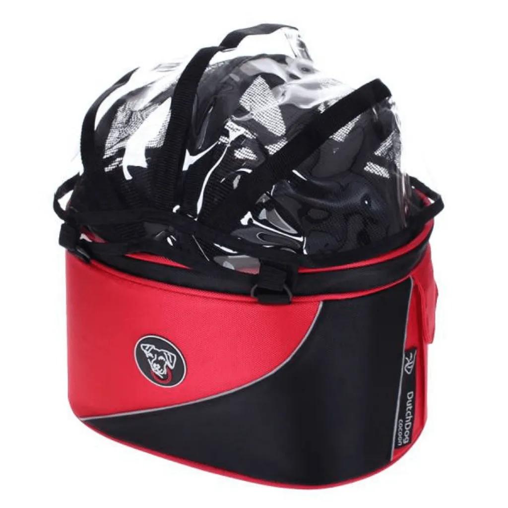 DoggyRide Cocoon Bike Carrying Basket | Red | Dutch Dog Design®