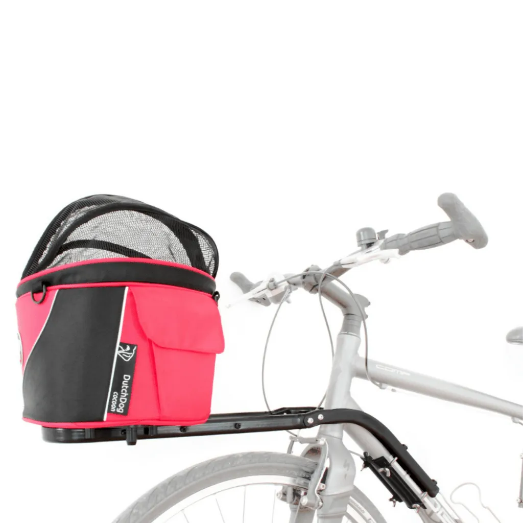 DoggyRide Cocoon Bike Carrying Basket | Red | Dutch Dog Design®