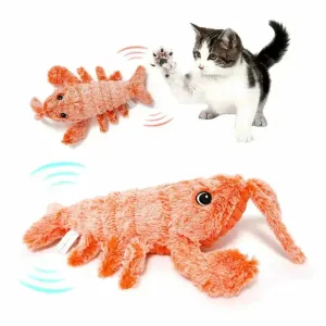 Electric Jumping Shrimp USB Charging Simulation Lobster Funny  Pets Toy