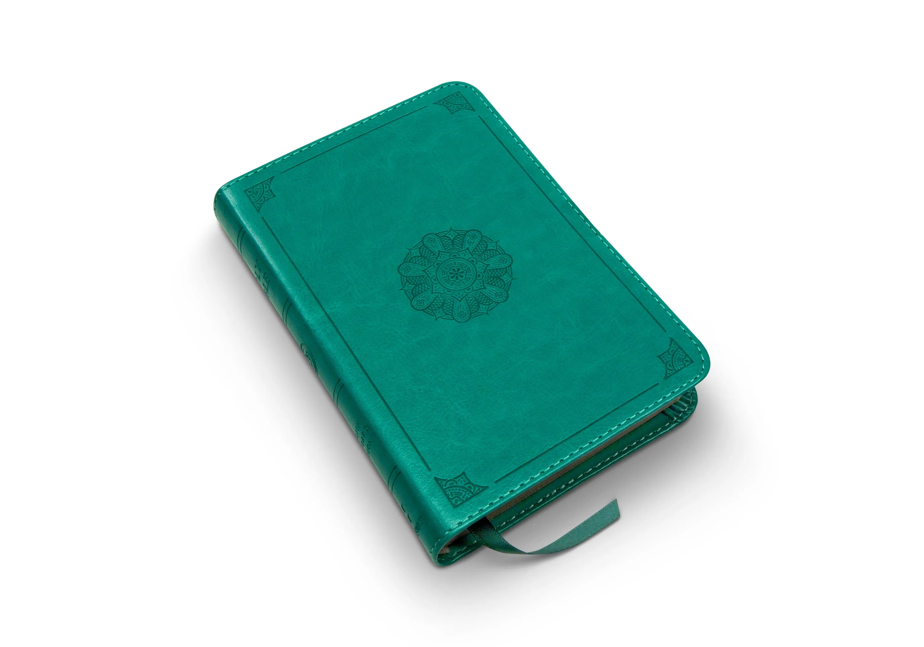 ESV Compact Bible (Trutone, Turquoise, Emblem Design)