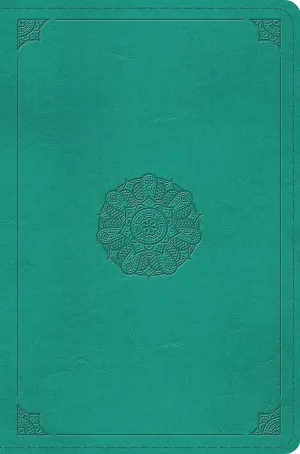 ESV Compact Bible (Trutone, Turquoise, Emblem Design)