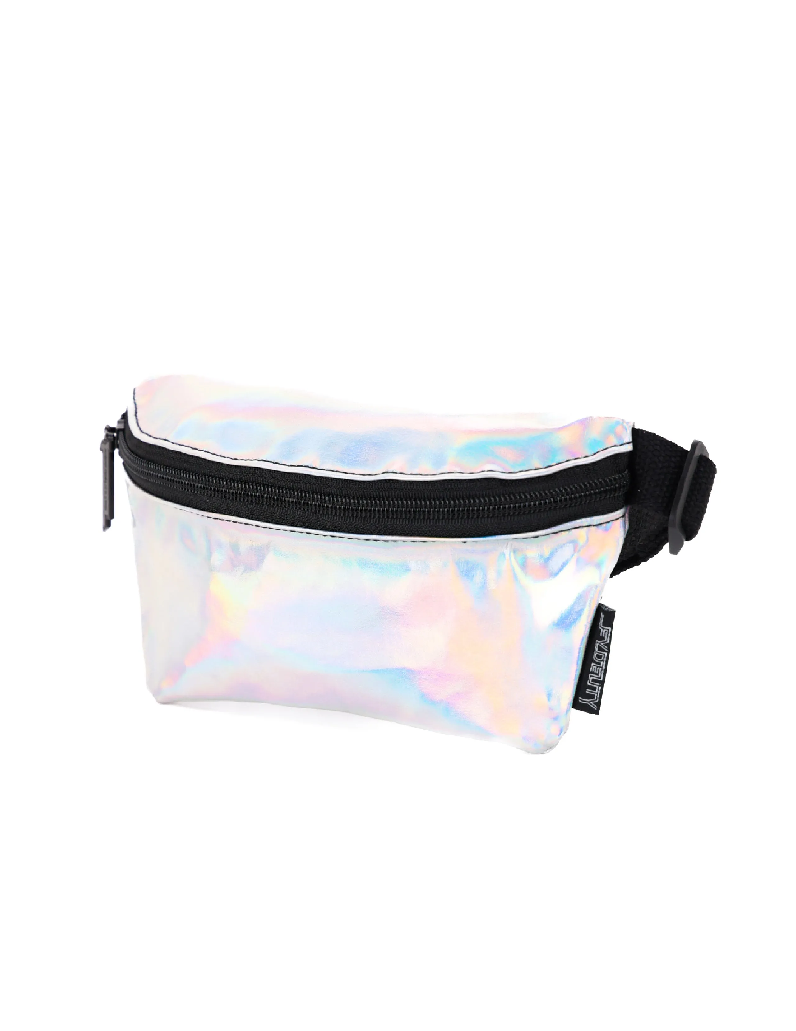 Fanny Pack | Kids Slim | METALLIC Silver Laser