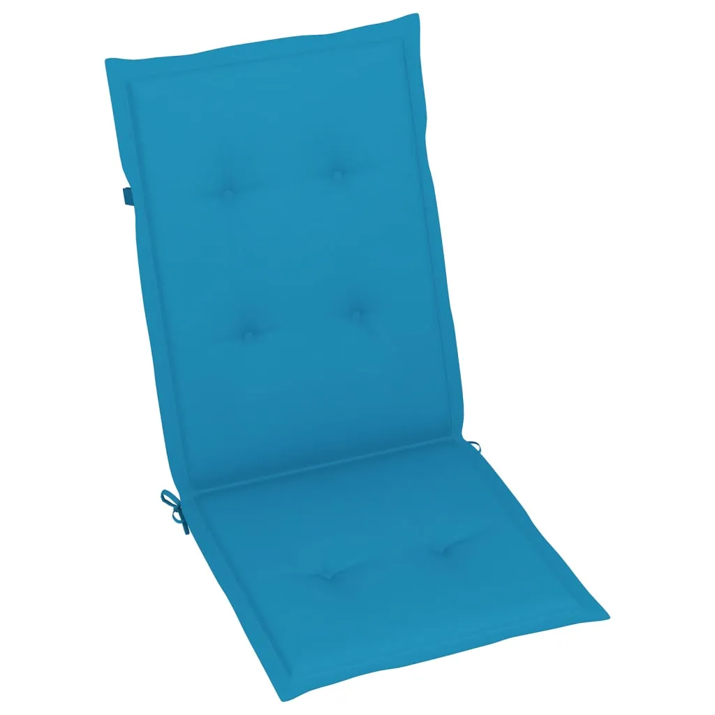 Garden Chair Cushions 2 pcs Blue 120x50x3 cm