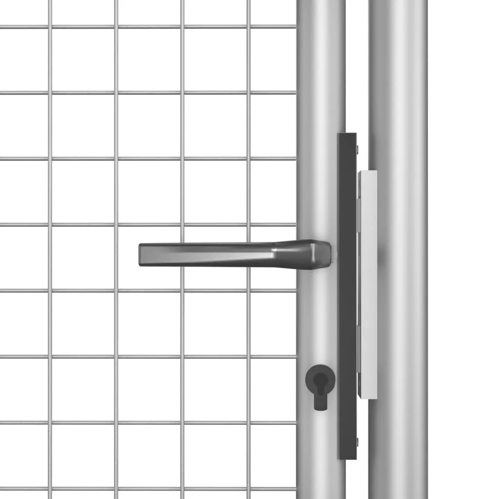 Garden Gate Galvanised Steel 105x175 cm Silver