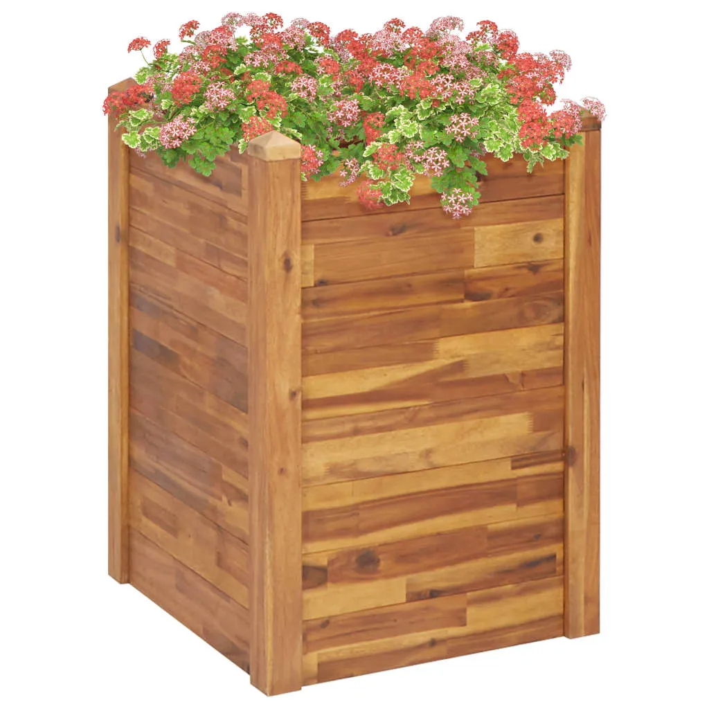 Garden Raised Bed 60x60x84 cm Solid Acacia Wood