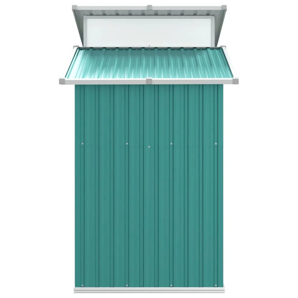 Garden Shed Green 270x130x208.5 cm Galvanised Steel