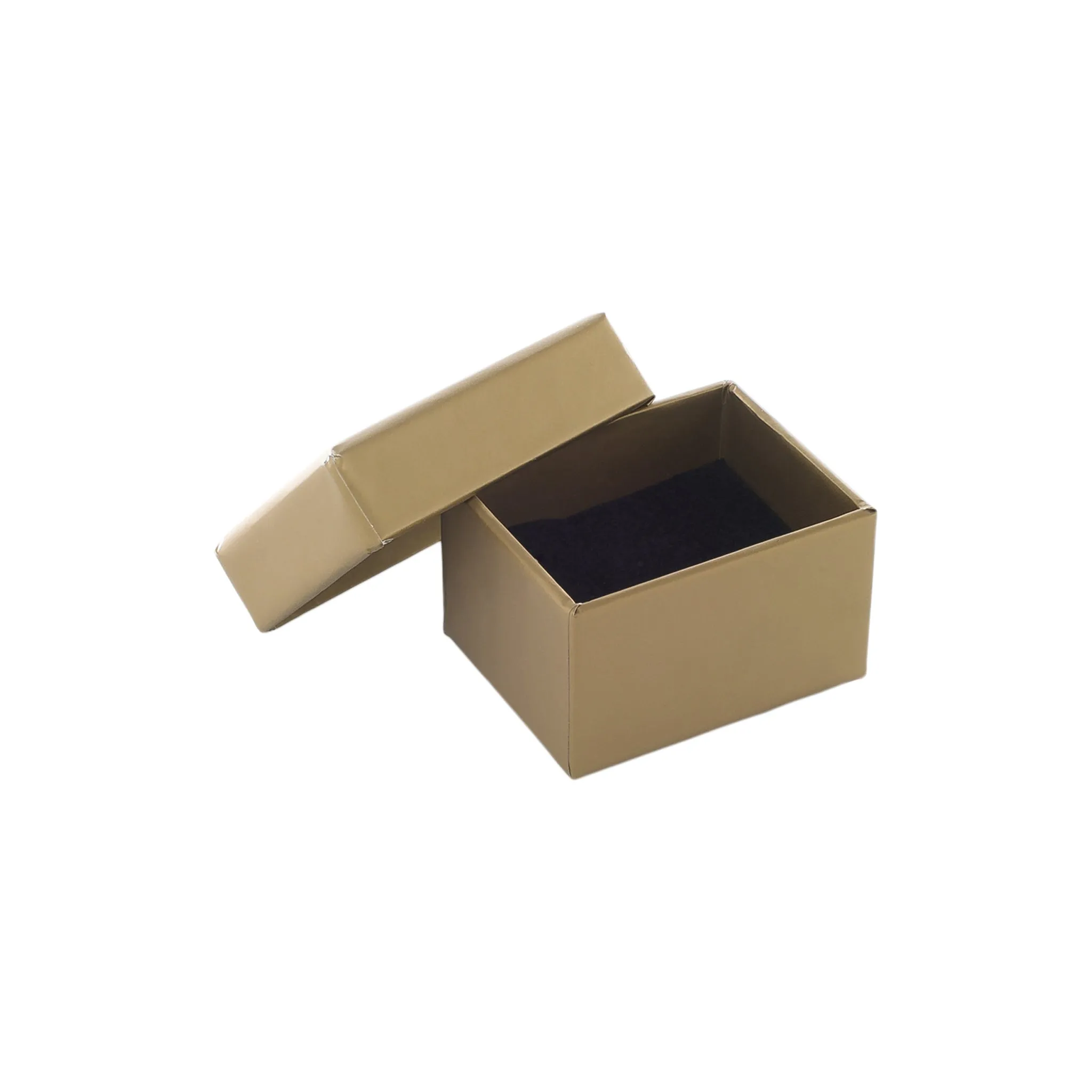 Golden Cream Ring Box