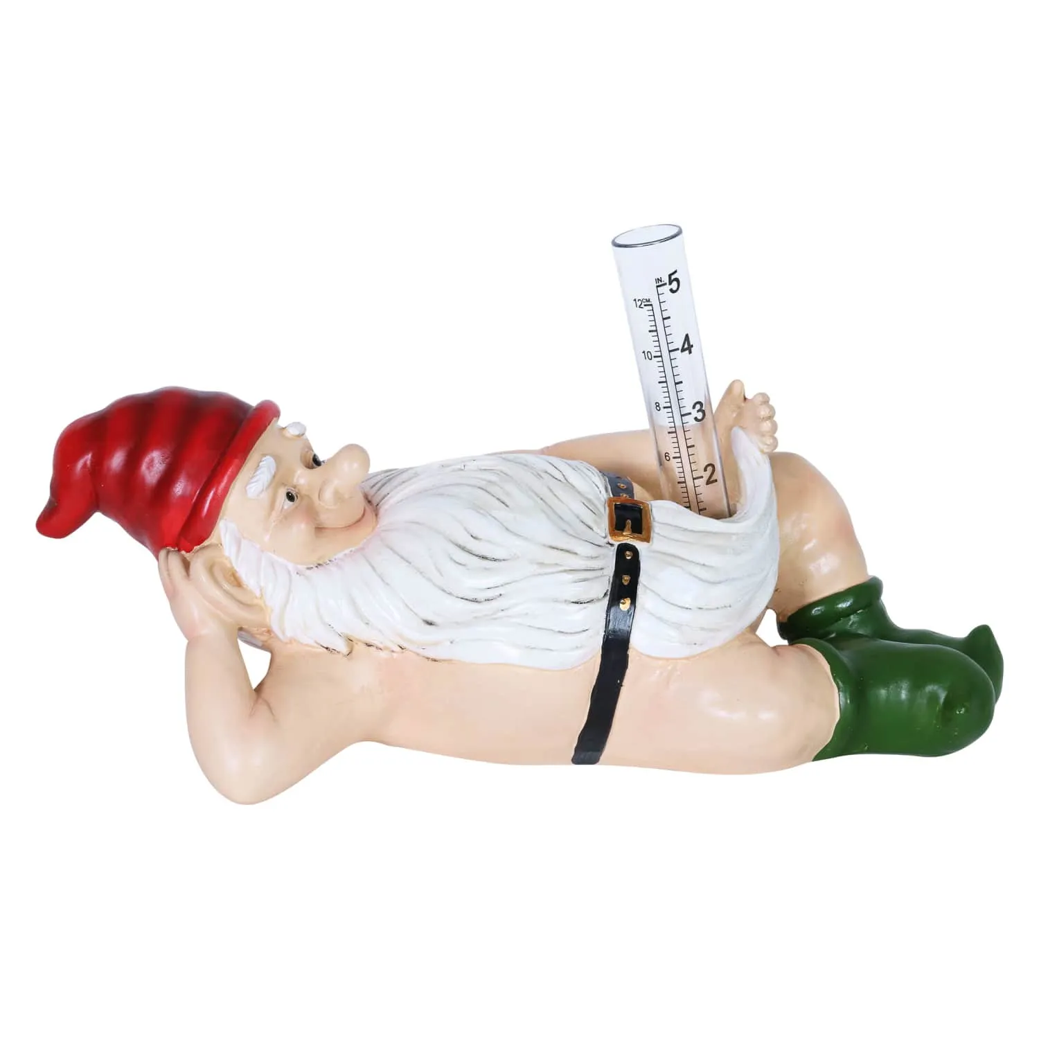 Good Time Naked Rain Gauge Ralph Gnome, 14 by 6 Inches