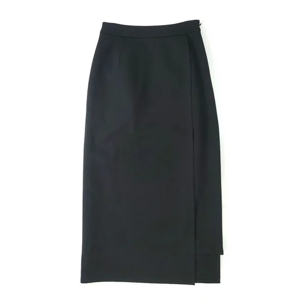 【Graphpaper/グラフペーパー】Compact Ponte Wrap Skirt <br/>GL203-40035B