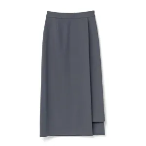 【Graphpaper/グラフペーパー】Compact Ponte Wrap Skirt <br/>GL203-40035B