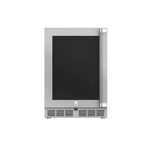 Hestan 24" Refrigerator, Glass Door, Left Hinged