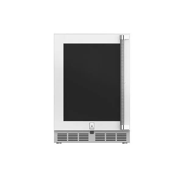 Hestan 24" Refrigerator, Glass Door, Left Hinged