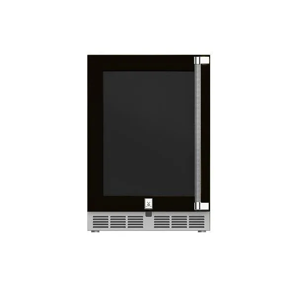 Hestan 24" Refrigerator, Glass Door, Left Hinged