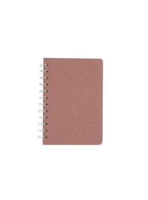 Inhale Exhale Compact Lined and Blank Notebook