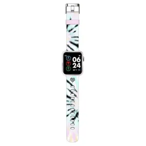 Justice Unisex Tween Smart Watch with Silicone Strap in Pastel Tie Dye (JSE4220WMC)