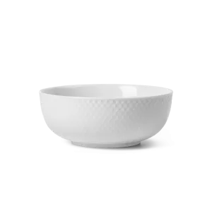 Lyngby Porcelæn Rhombe Bowl White, Ø: 6.1"