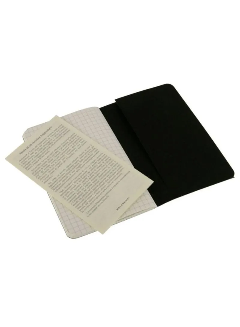 Moleskine Cashier Squared Pocket Notebook Black