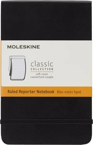 Moleskine Pocket Reporter Plain Large Notebook Black 9 Pcs Display