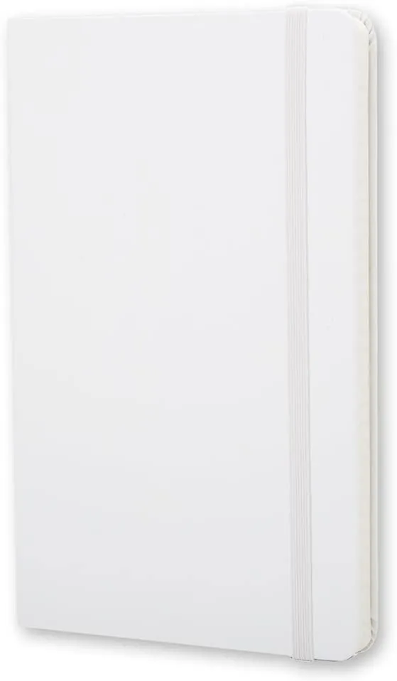 Moleskine Ruled Notebook Pocket Size White Hard Cover