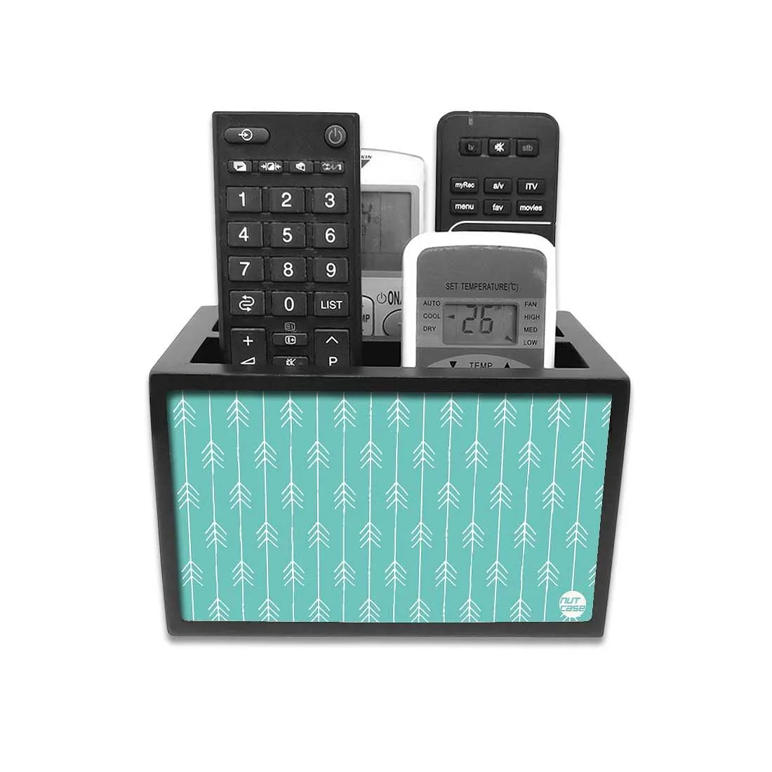 New Modern Remote Control Stand - Arrow Ends - Teal