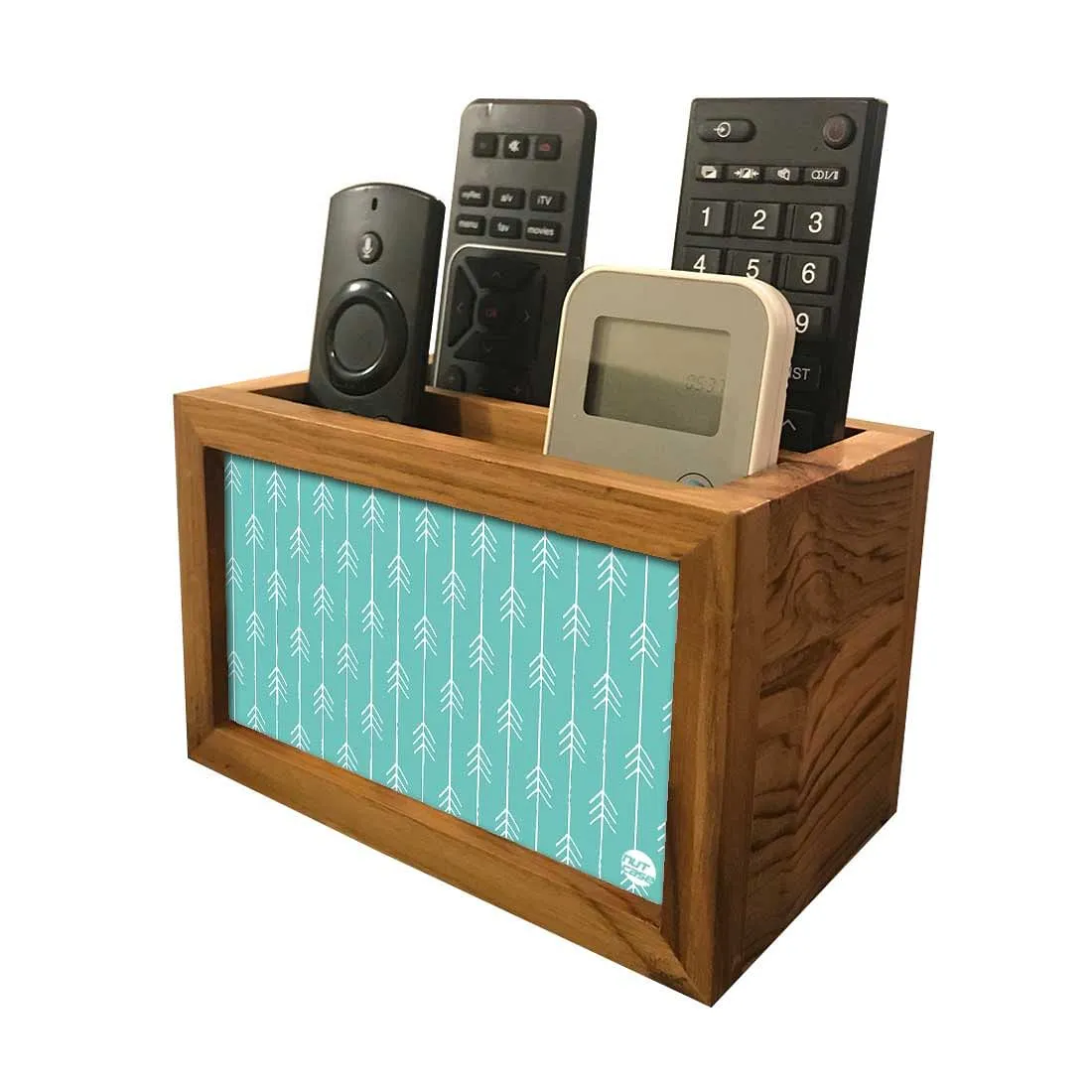 New Modern Remote Control Stand - Arrow Ends - Teal