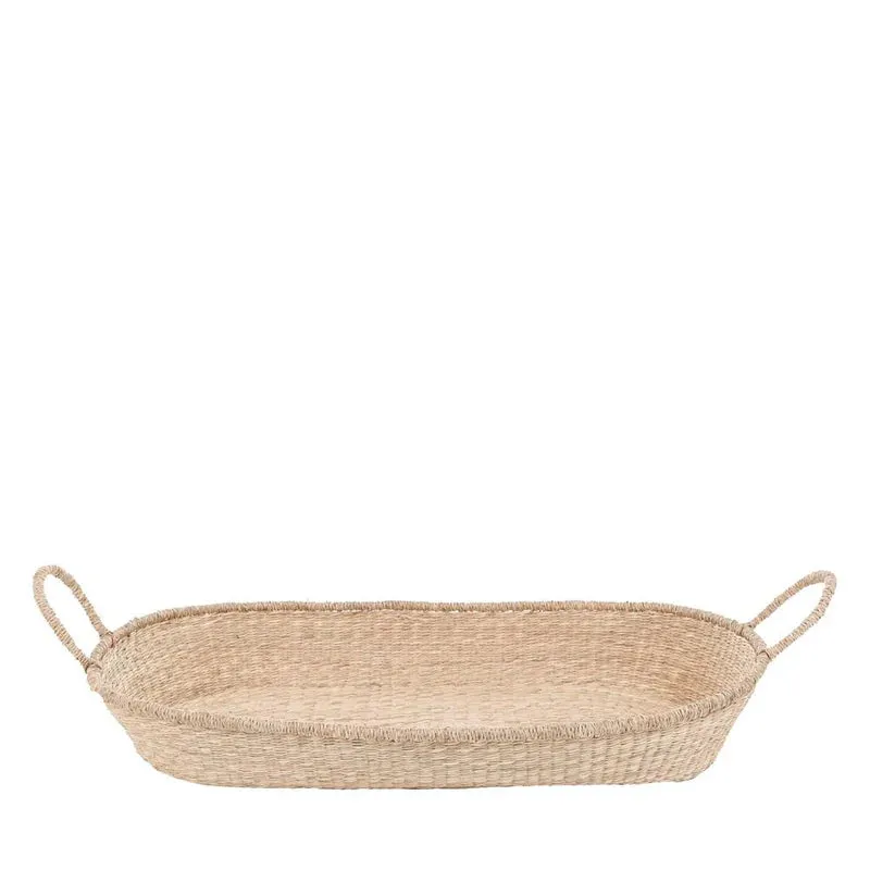 Nyla Seagrass Changing Basket - Natural