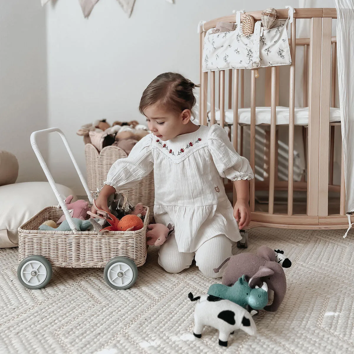 Olli Ella Rattan Wamble Walker - Straw