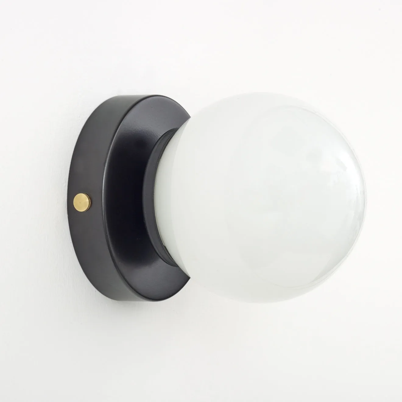 Opal Glass Flush Wall Light