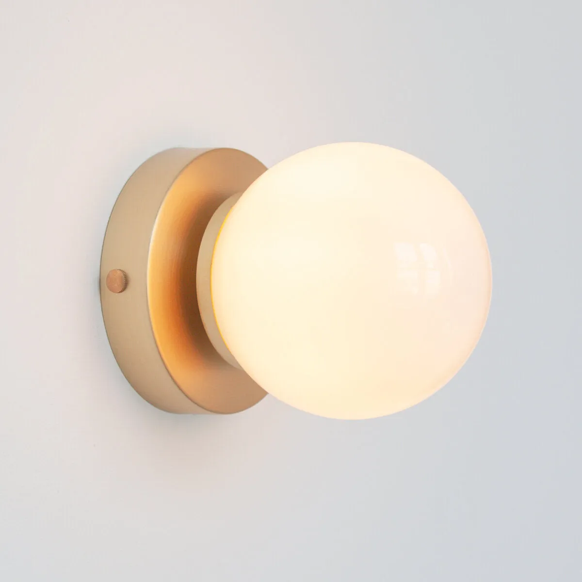 Opal Glass Flush Wall Light