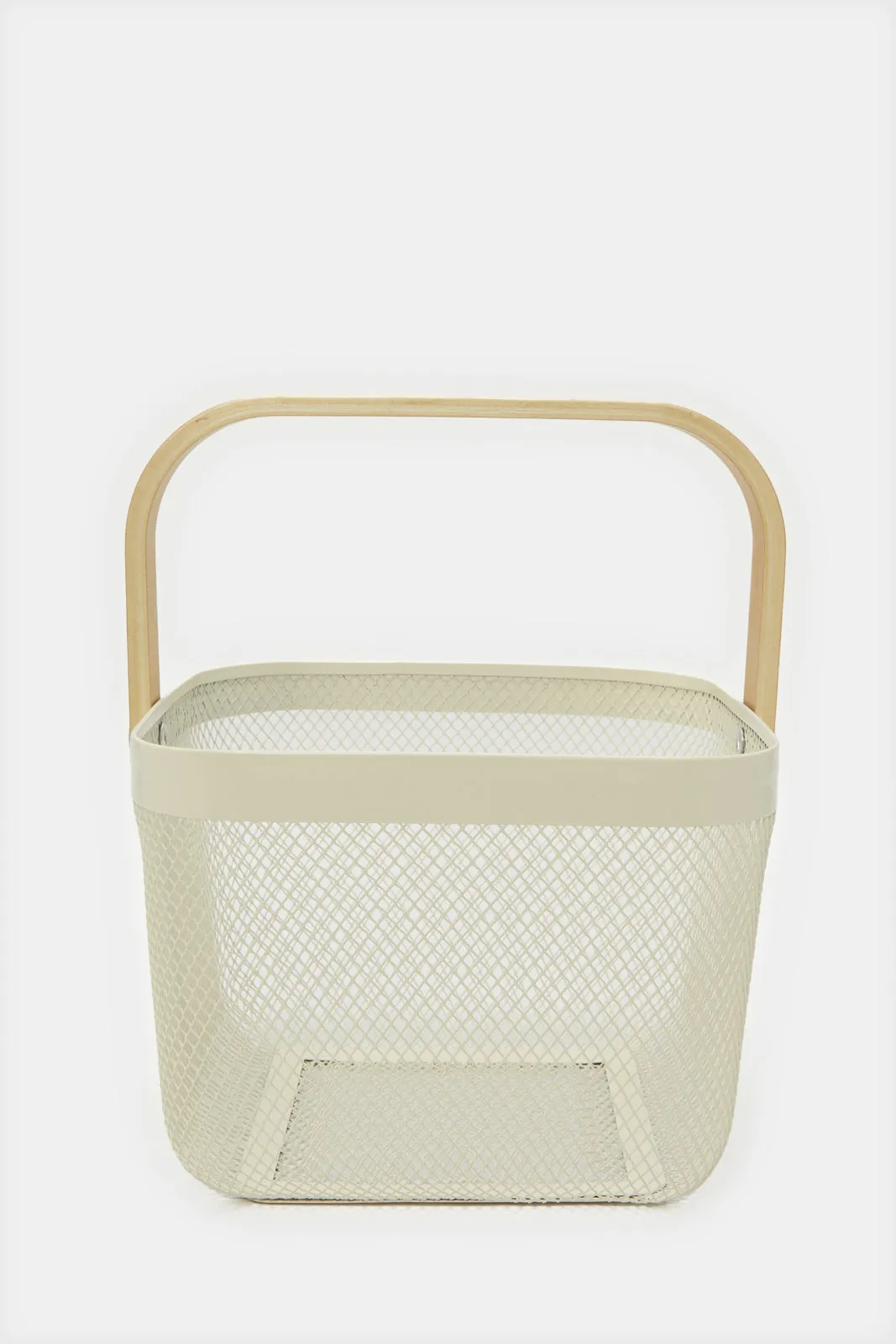 Pink Square Basket With Handle