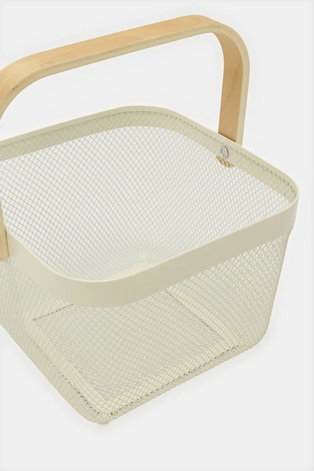 Pink Square Basket With Handle