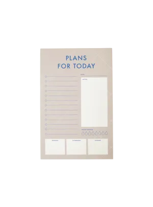 Plans For Today Notepad