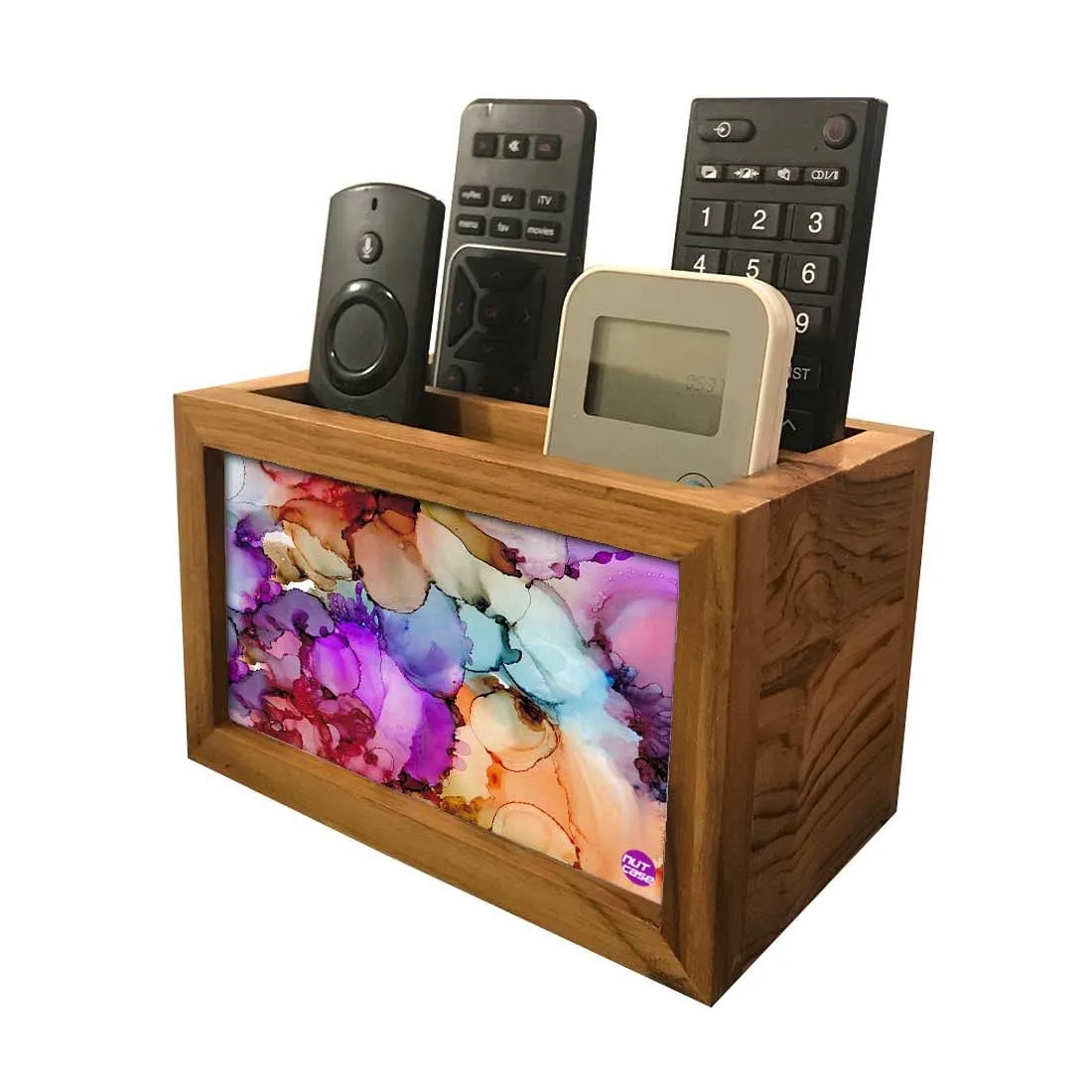 Remote Control Stand Holder Organizer For TV / AC Remotes -  Mix Watercolor