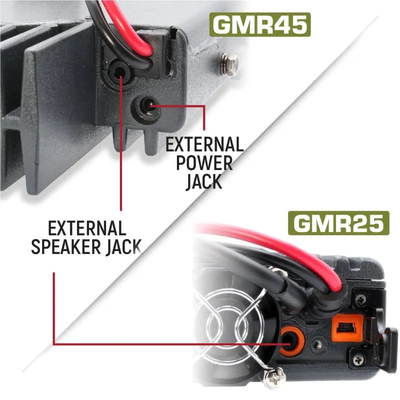 Rugged Radios Jeep Wrangler JK and JKU Two-Way GMRS Mobile Radio Kit - 25 Watt Jeep JK 2-Door (2011-2018)