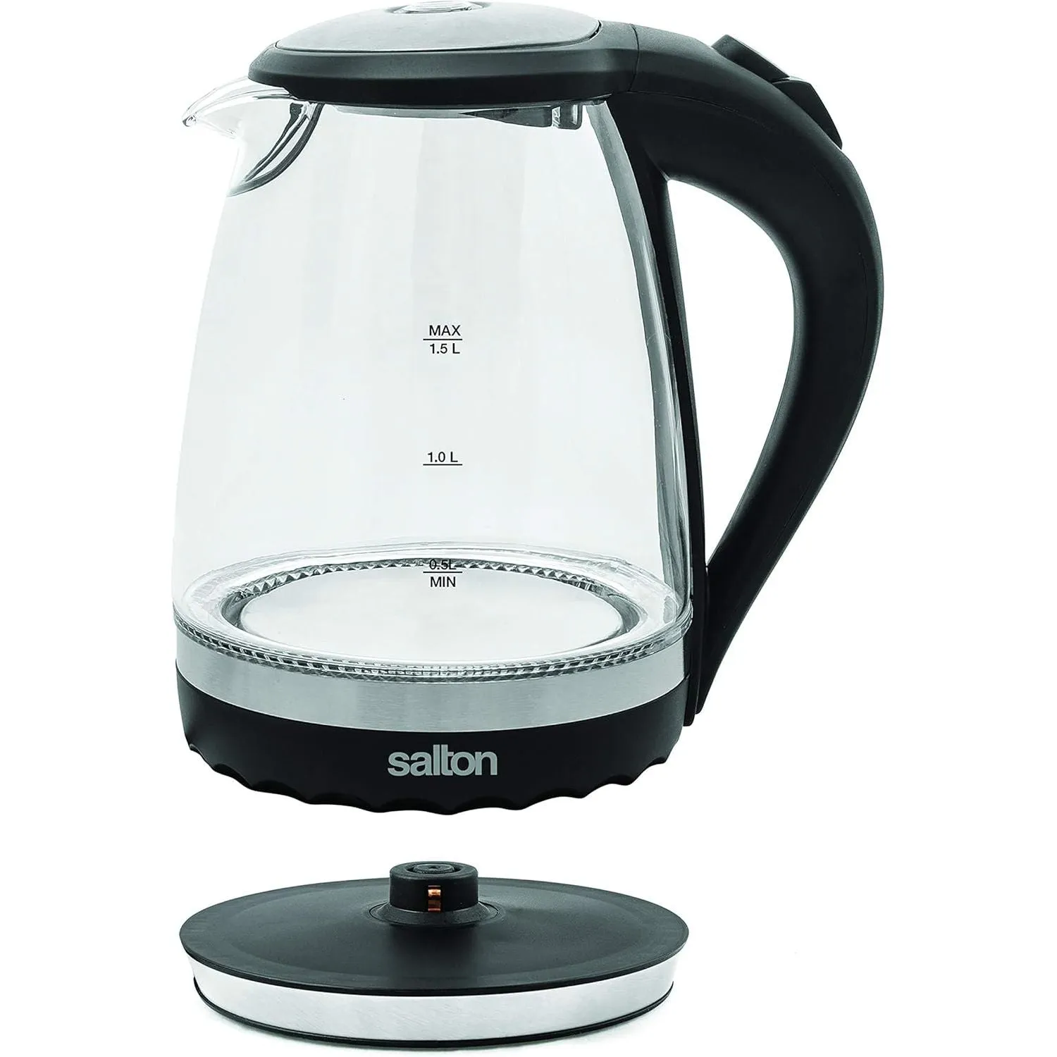 Salton Cordless Electric Compact Glass Kettle